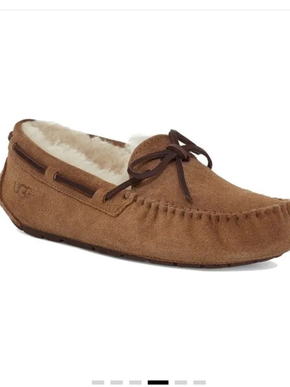 UGG Dakota luxurious moccasin slipper Chestnut Brown Size 8